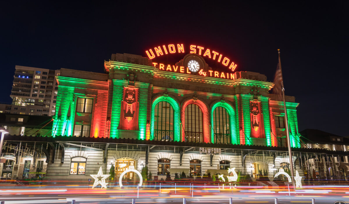 Denver Union Station during the Holidays