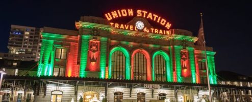 Denver Union Station during the Holidays