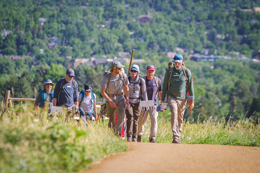 Trail work with Volunteers for Outdoor Colorado