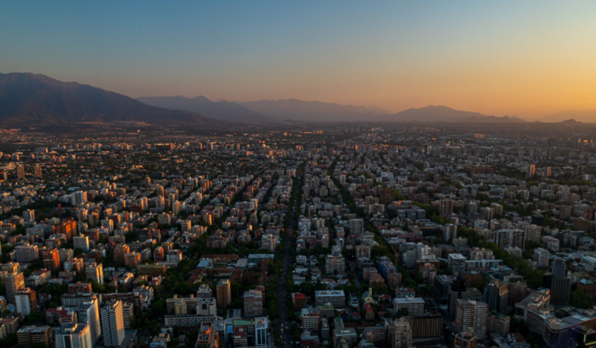 Sunset from the Gran Torre Costanera